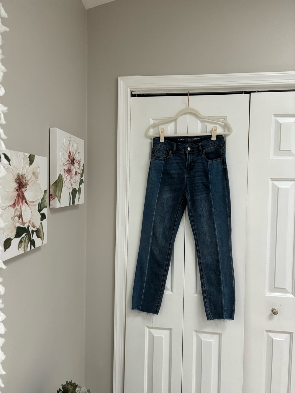 Old Navy Dark Blue Straight-Leg Jeans